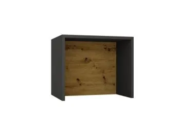 Wyspa kuchenna 90 cm szara/dąb artisan