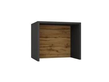 Wyspa kuchenna 90 cm szara/dąb wotan