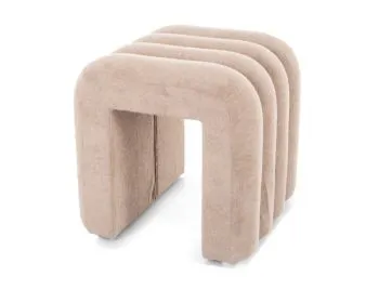 Pufa TICA ciemnobeżowa