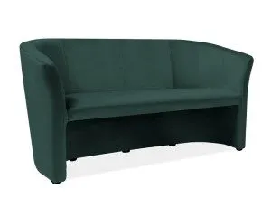Sofa TM-3 VELVET zielona