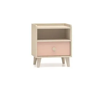 Szafka nocna dziecięca MELLY 10 różowa