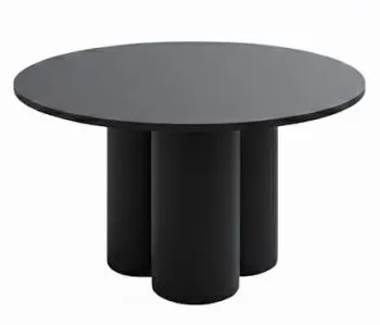 Ława okrągła RAVEO MINI 80x80 czarny mat