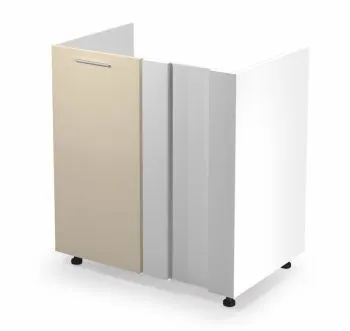 Szafka kuchenna narożna pod zlew 80 VENTO DKN-100/82 beżowy połysk