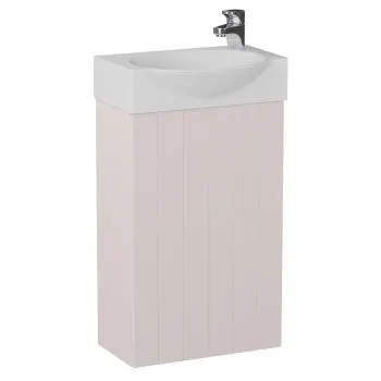 Zestaw Szafka z umywalką DIA 40 cm pudrowy róż półmat