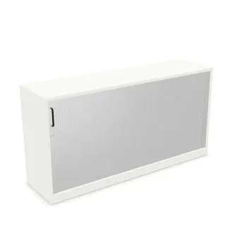 Szafka biurowa żaluzjowa EASY SPACE CABINET HRT 2-OH 160cm biała zamykana