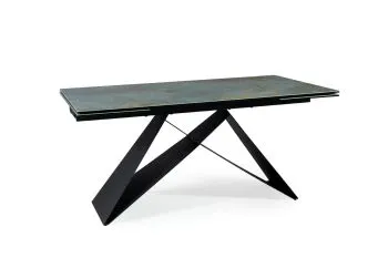 Stół rozkładany WESTIN CERAMIC 160(240)x90 turkusowy ossido verde