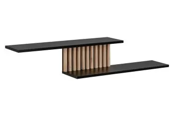 Półka CAMERON hickory jackson/czarna