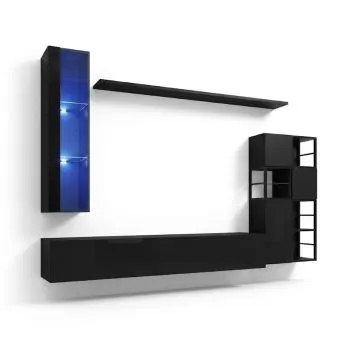 Meblościanka SWITCH MET II czarna