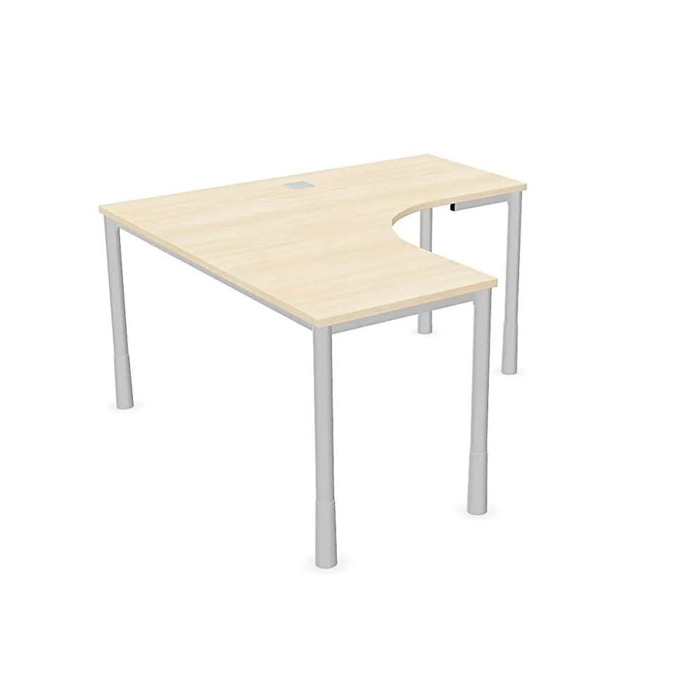 Biurko narożne EASY SPACE I-LEG LS 140x140cm akacjowe I sklep meblowy MIRAT.