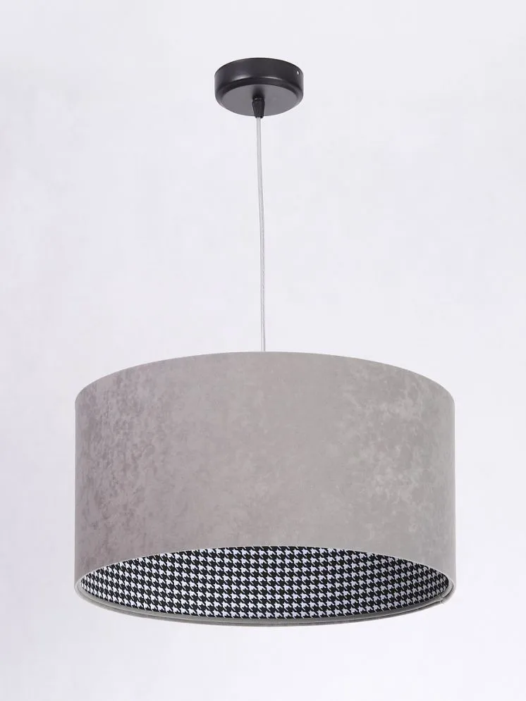 Lampa wisząca HOME 40 szara walec do jadalni | MIRAT.
