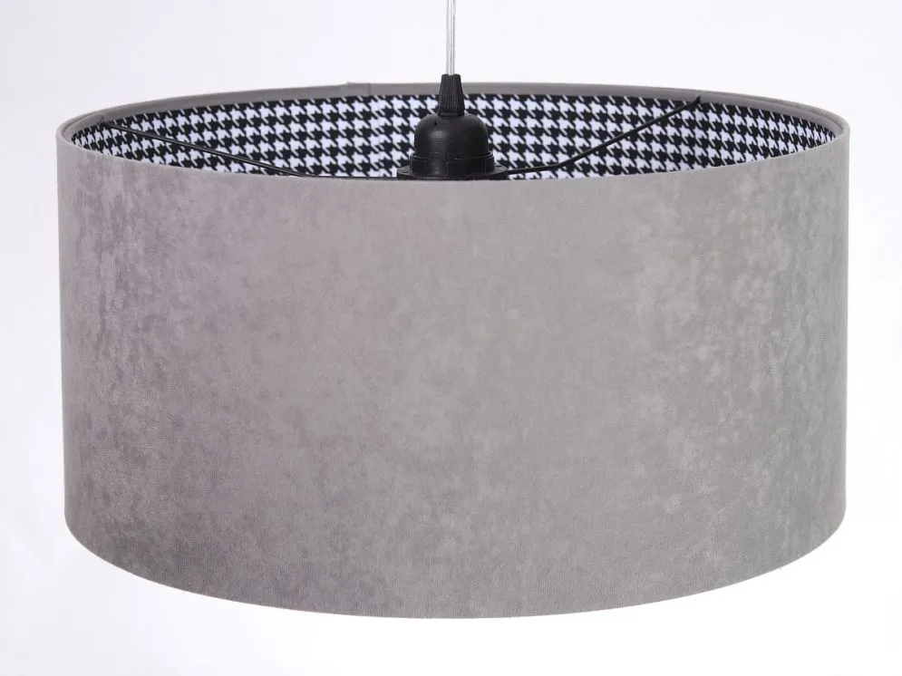 Lampa wisząca HOME 40 szara walec do jadalni | MIRAT.