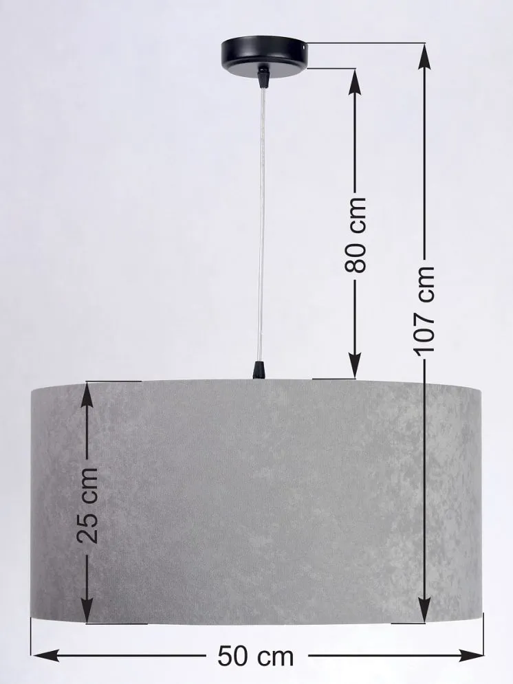Lampa wisząca HOME 50 szara nad stół do salonu | MIRAT.