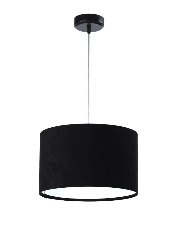 Lampa wisząca HOME 30 czarna/biała walec nowoczesna | MIRAT. w stylu kolekcja