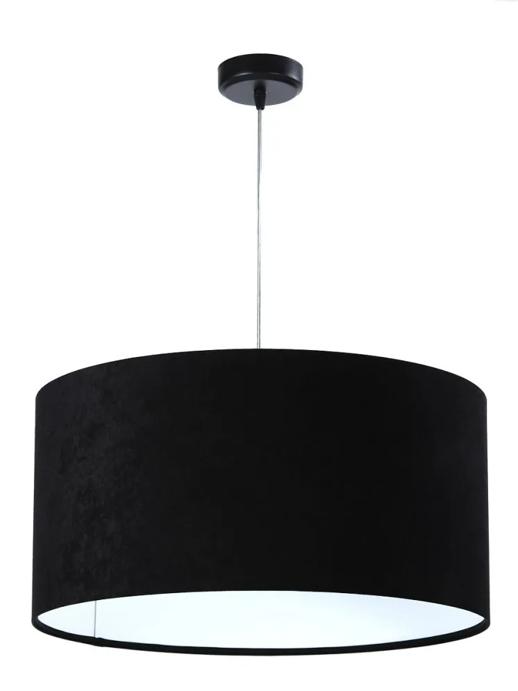 Lampa wisząca HOME 50 czarna/biała duża do kuchni | MIRAT. w stylu kolekcja