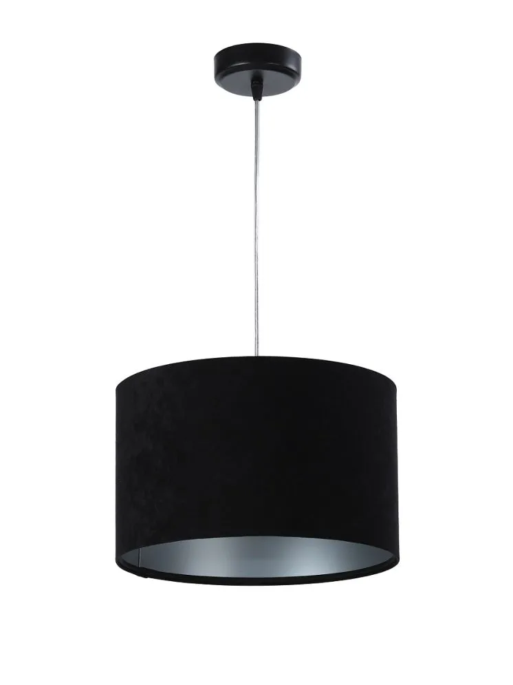 Lampa wisząca HOME 30 czarna/srebrna ręcznie robiona do jadalni | MIRAT. w stylu kolekcja