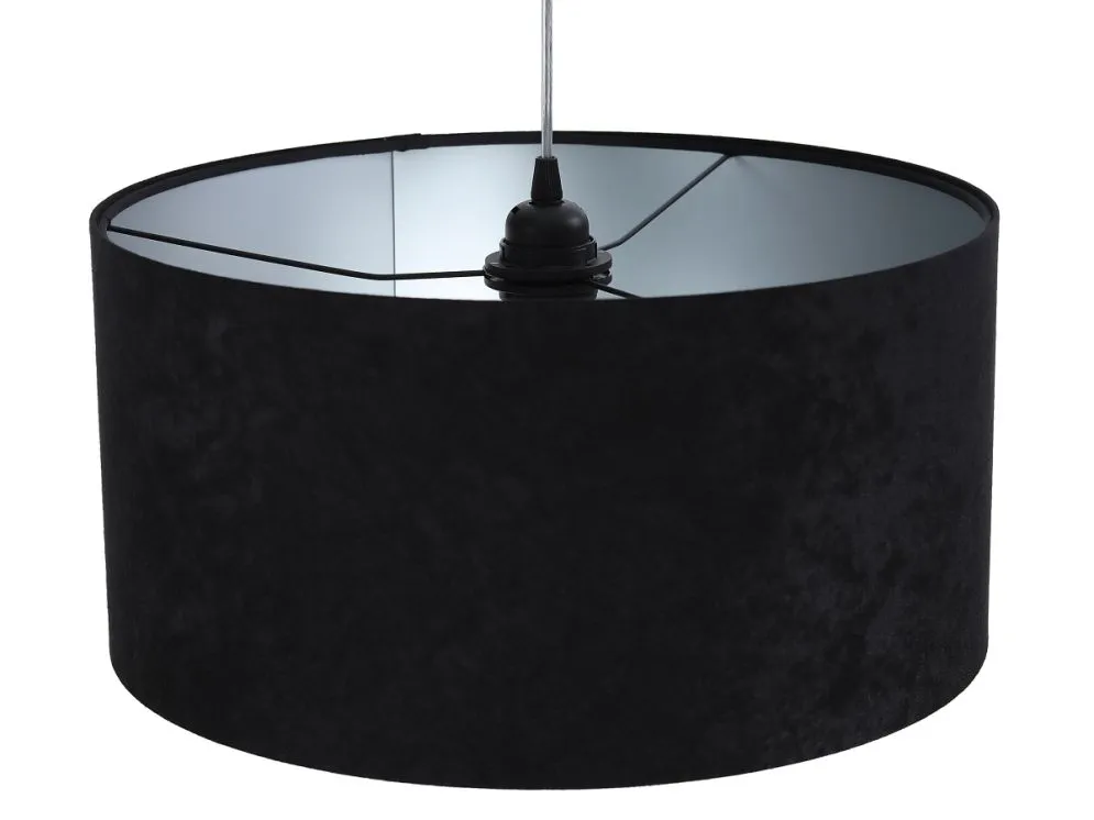 Lampa wisząca HOME 30 czarna/srebrna ręcznie robiona do jadalni | MIRAT. w stylu kolekcja