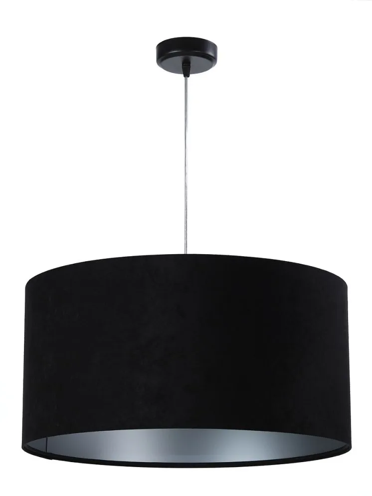 Lampa wisząca HOME 50 czarna/srebrna w stylu glamour | MIRAT. w stylu kolekcja
