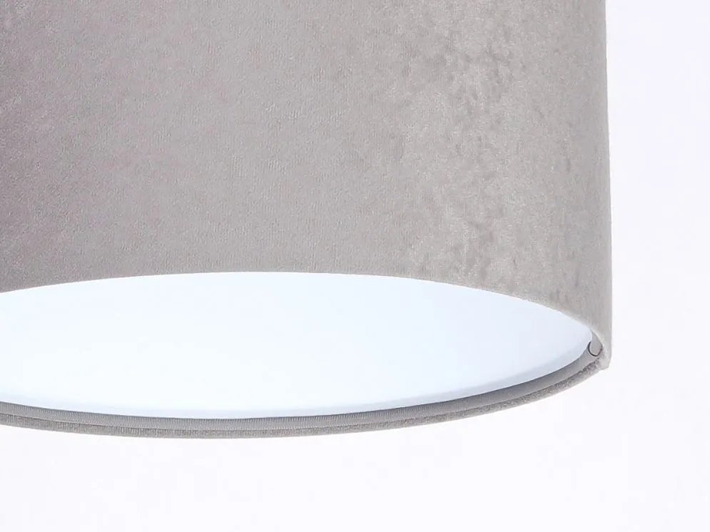 Lampa wisząca HOME 30 szara/biała ręcznie robiona welurowa | MIRAT. w stylu kolekcja