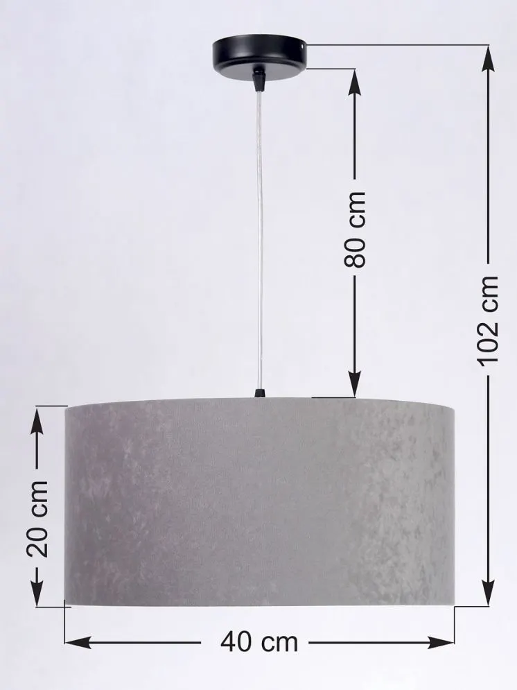 Lampa wisząca HOME 40 szara/biała do salonu polskiej produkcji | MIRAT. w stylu kolekcja