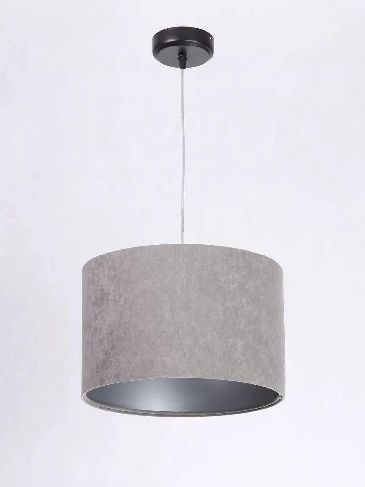 Lampa wisząca HOME 30 szara/srebrna mała do sypialni | MIRAT. w stylu kolekcja