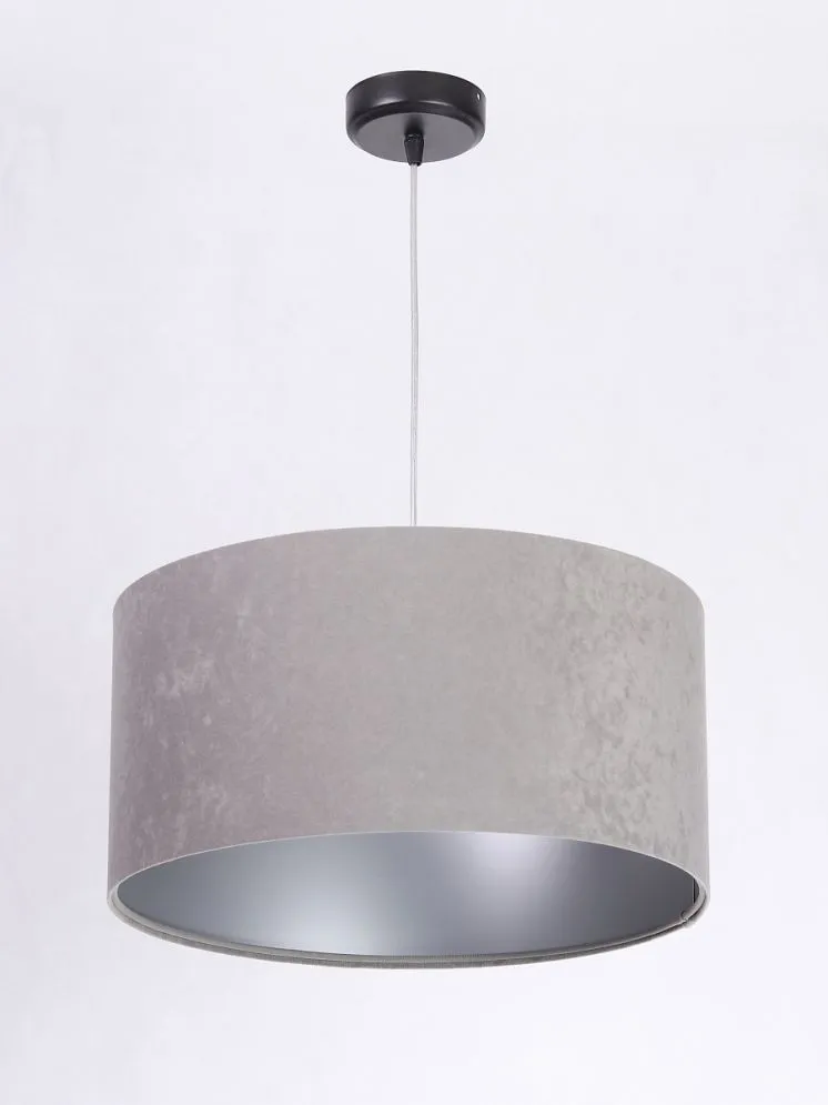 Lampa wisząca HOME 40 szara/srebrna nad stół do jadalni | MIRAT. w stylu kolekcja