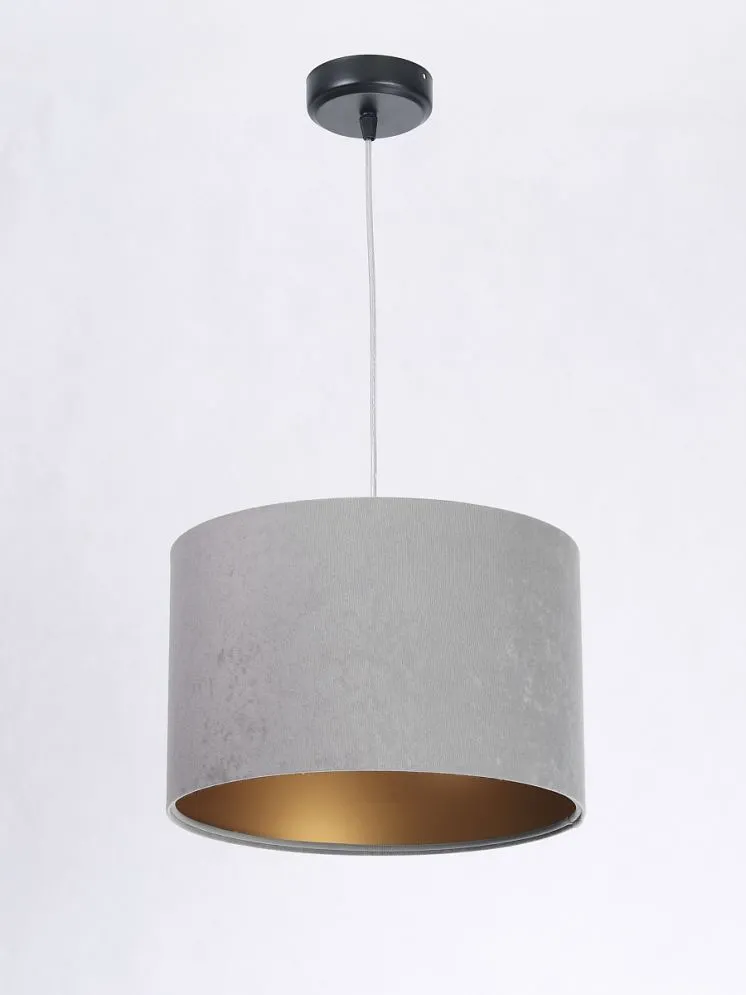 Lampa wisząca HOME 30 szara/złota nowoczesna polskiej produkcji | MIRAT. w stylu kolekcja
