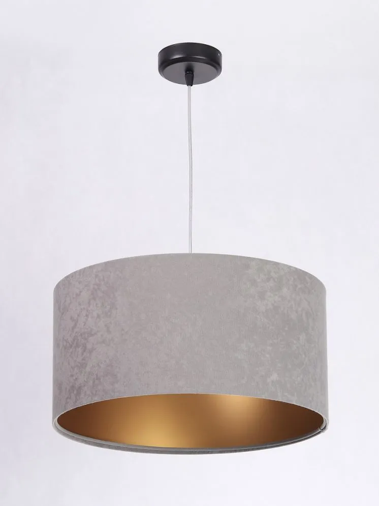 Lampa wisząca HOME 40 szara/złota ręcznie robiona do jadalni | MIRAT. w stylu kolekcja