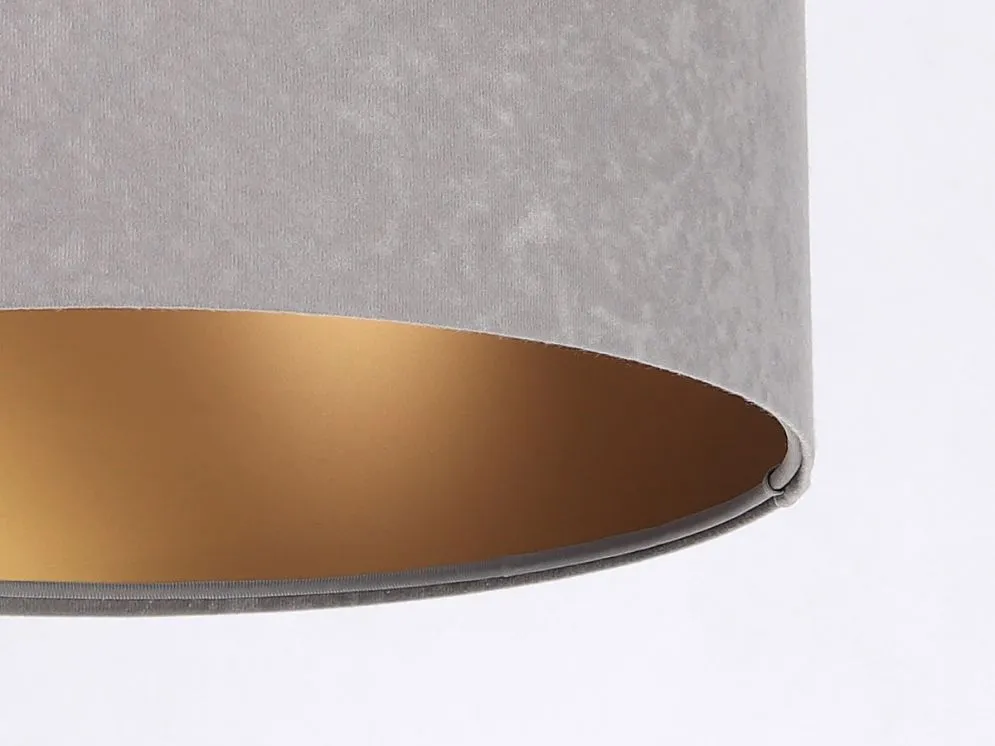 Lampa wisząca HOME 40 szara/złota ręcznie robiona do jadalni | MIRAT. w stylu kolekcja