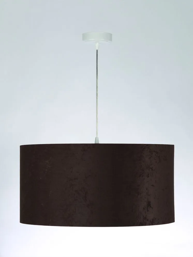 Lampa wisząca HOME 40 brązowa/biała walec do jadalni | MIRAT. w stylu kolekcja