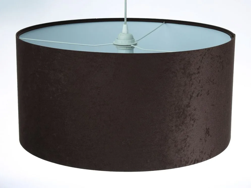 Lampa wisząca HOME 40 brązowa/biała walec do jadalni | MIRAT. w stylu kolekcja