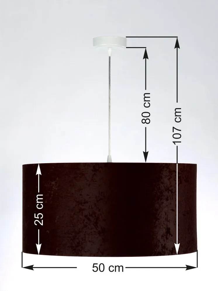 Lampa wisząca HOME 50 brązowa/biała nad stół do salonu | MIRAT. w stylu kolekcja