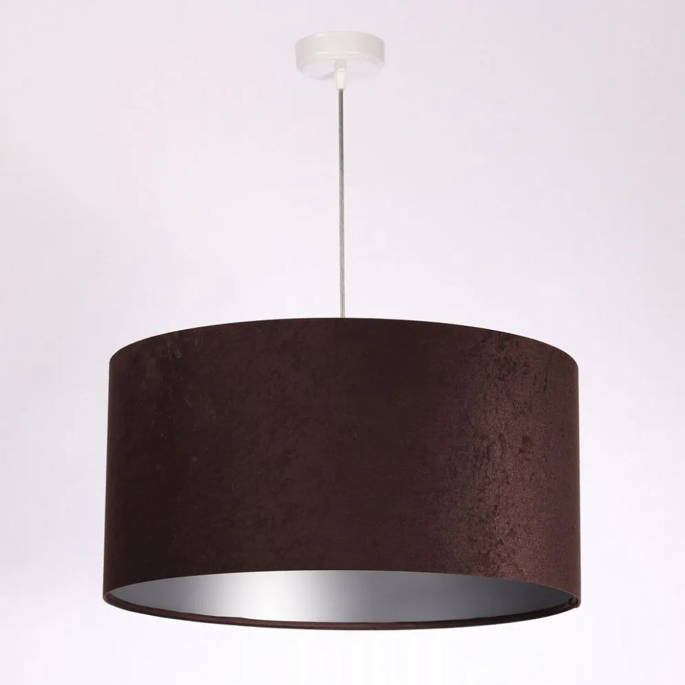 Lampa wisząca HOME 60 brązowa/srebrna do jadalni | MIRAT. w stylu kolekcja