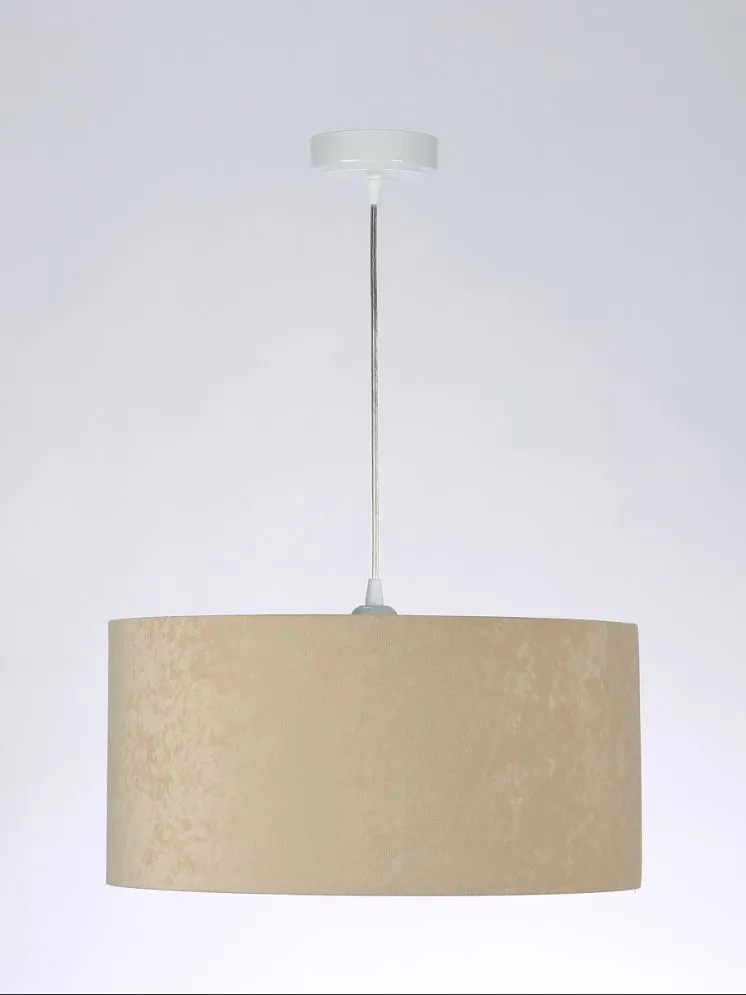 Lampa wisząca HOME 30 beżowa/srebrna nowoczesna do jadalni | MIRAT.