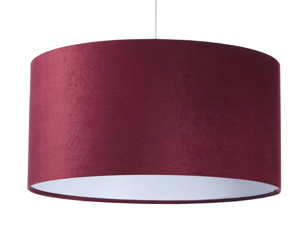 Lampa wisząca HOME 60 bordowa/biała do salonu aksamitna | MIRAT.