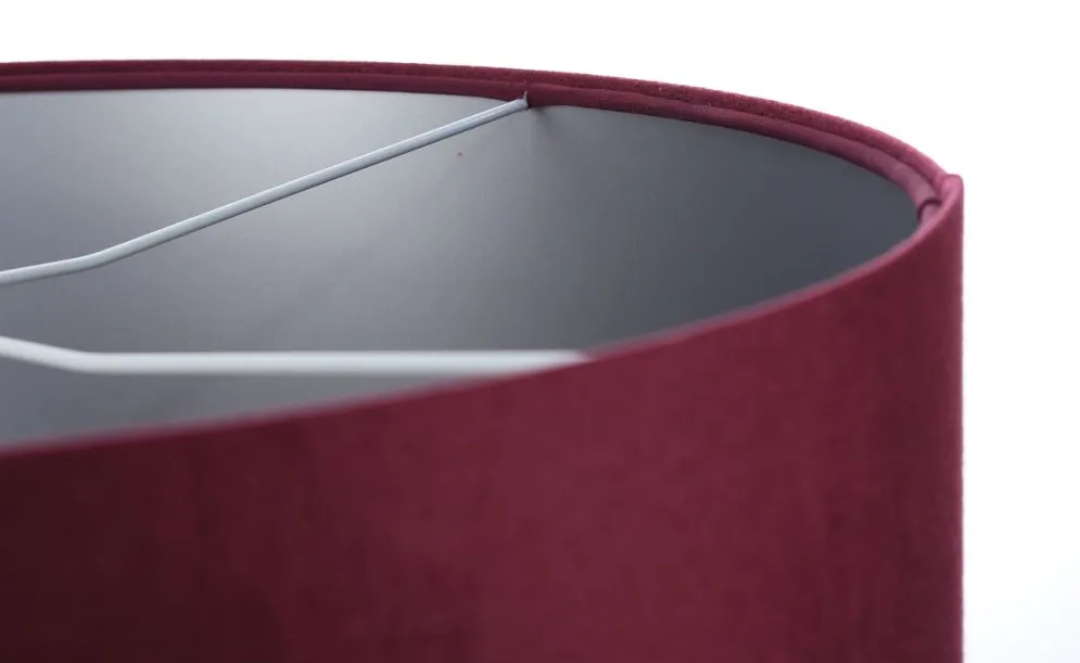 Lampa wisząca HOME 60 bordowa/srebrna nad stół do salonu | MIRAT.