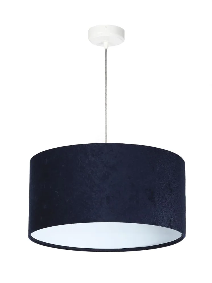 Lampa wisząca HOME 40 granatowa/biała ręcznie robiona polskiej produkcji | MIRAT.