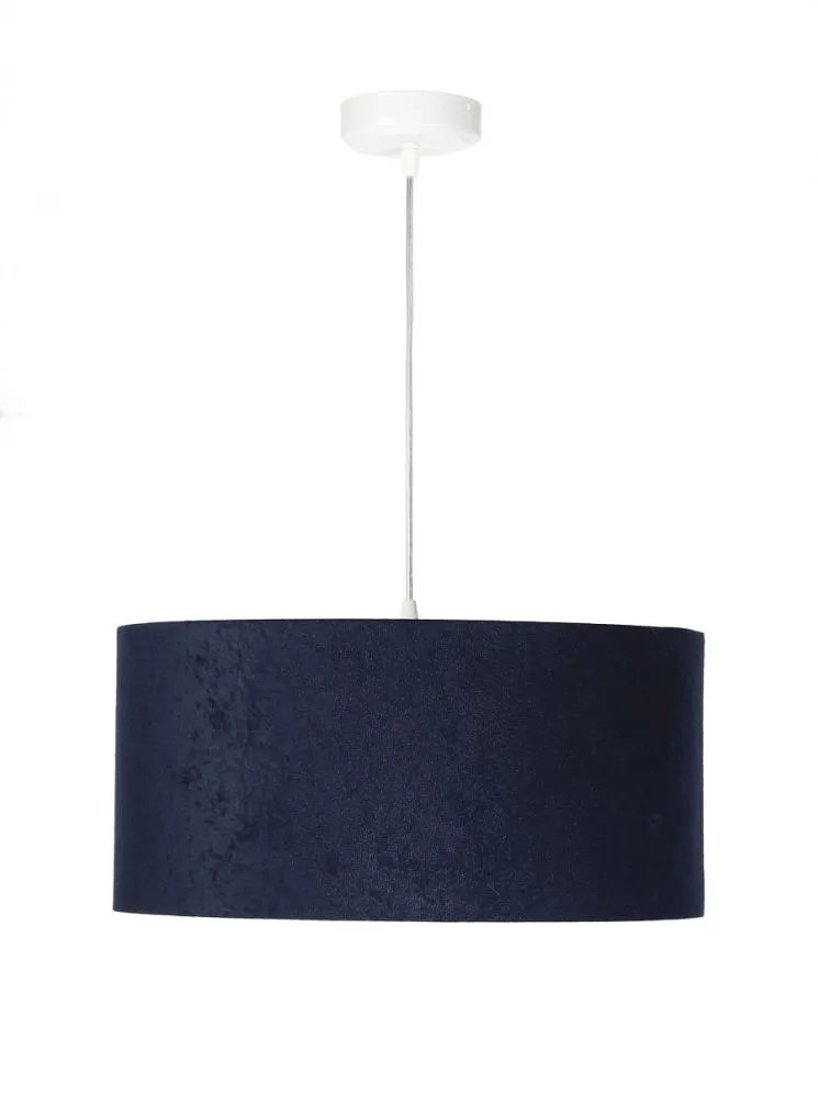 Lampa wisząca HOME 40 granatowa/biała ręcznie robiona polskiej produkcji | MIRAT.