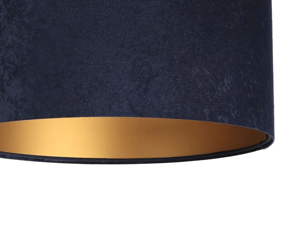 Lampa wisząca HOME 60 granatowa/złota duża w stylu glamour | MIRAT.