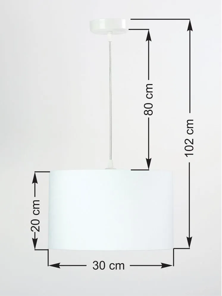 Lampa wisząca HOME 30 biała/srebrna polskiej produkcji nowoczesna | MIRAT.