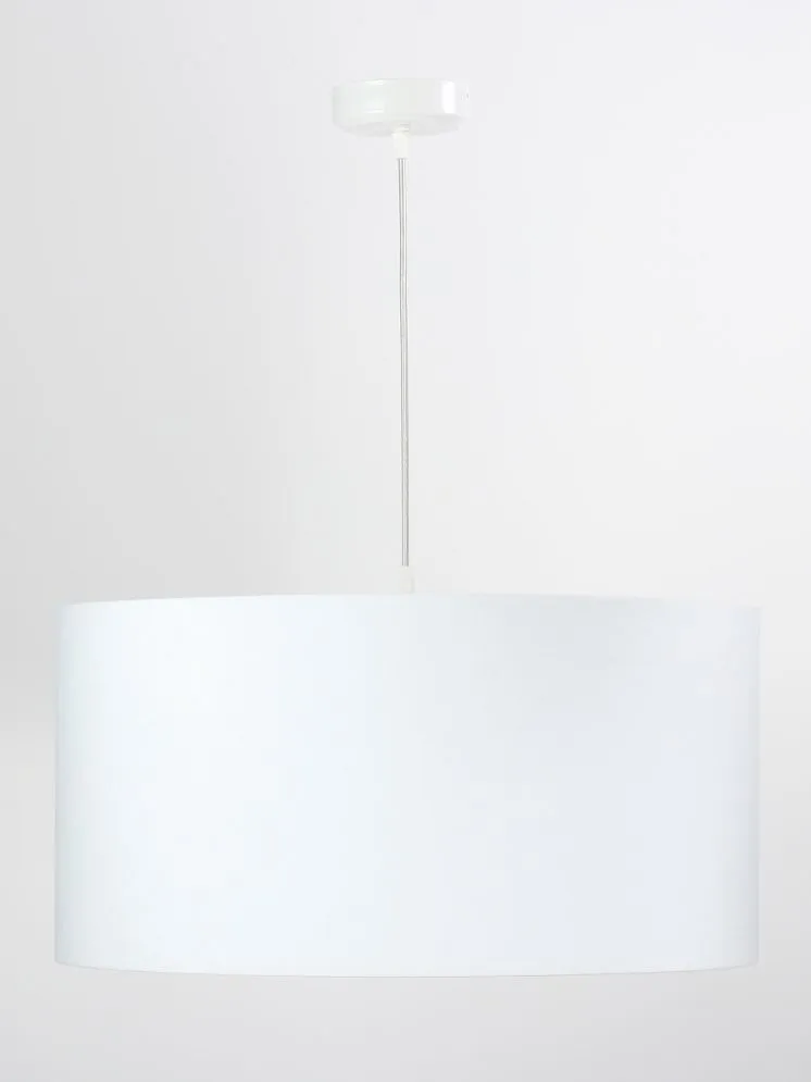 Lampa wisząca HOME 60 biała/srebrna ręcznie robiona polskiej produkcji | MIRAT.
