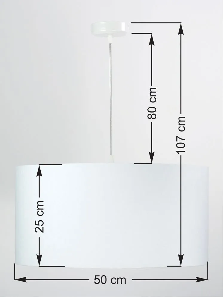 Lampa wisząca HOME 50 biała nad stół do jadalni | MIRAT.
