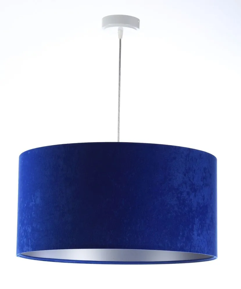 Lampa wisząca HOME 40 niebieska/srebrna do jadalni nad stół | MIRAT.