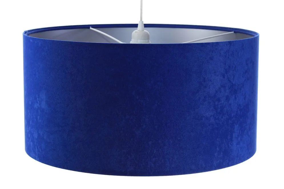 Lampa wisząca HOME 40 niebieska/srebrna do jadalni nad stół | MIRAT.
