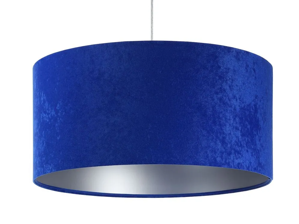 Lampa wisząca HOME 40 niebieska/srebrna do jadalni nad stół | MIRAT.