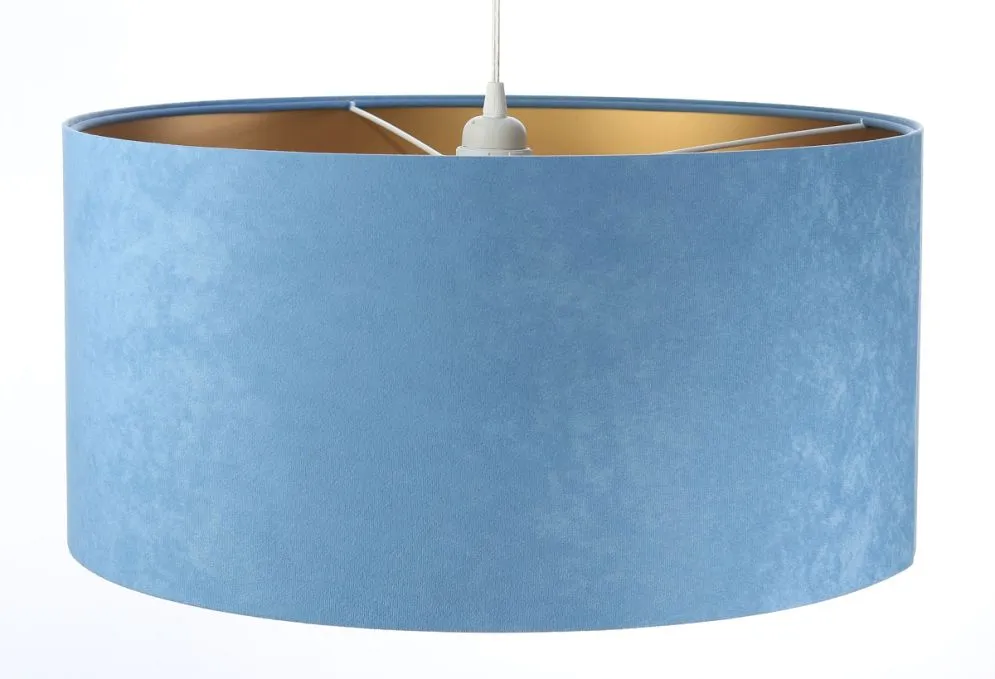 Lampa wisząca HOME 60 błękitna/złota do salonu nowoczesna | MIRAT. w stylu kolekcja