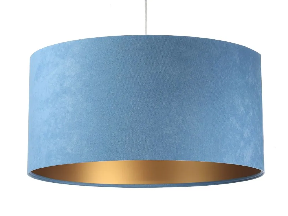 Lampa wisząca HOME 60 błękitna/złota do salonu nowoczesna | MIRAT. w stylu kolekcja
