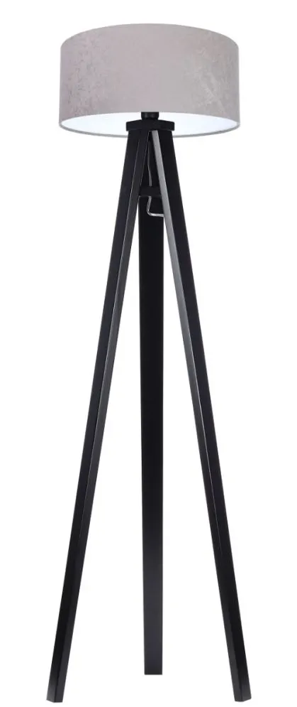Lampa stojąca HOME 40 szara/biała/czarna nowoczesna do sypialni | MIRAT. w stylu kolekcja