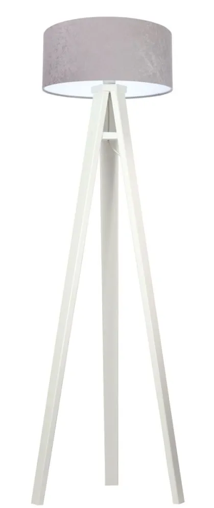 Lampa stojąca HOME 40 szara/biała/biała w stylu skandynawskim | MIRAT. w stylu kolekcja
