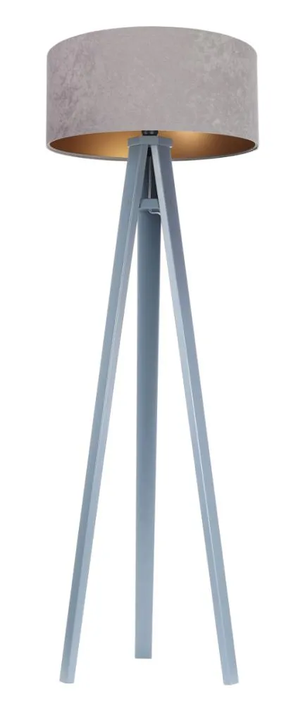 Lampa stojąca HOME 50 szara/złota/szara podłogowa | MIRAT.