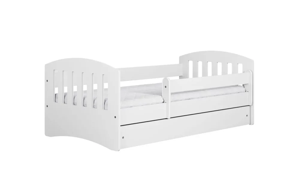 Łóżko dziecięce CLASSIC 1 140x80 białe pojedyncze | MIRAT. kolekcja CLASSIC